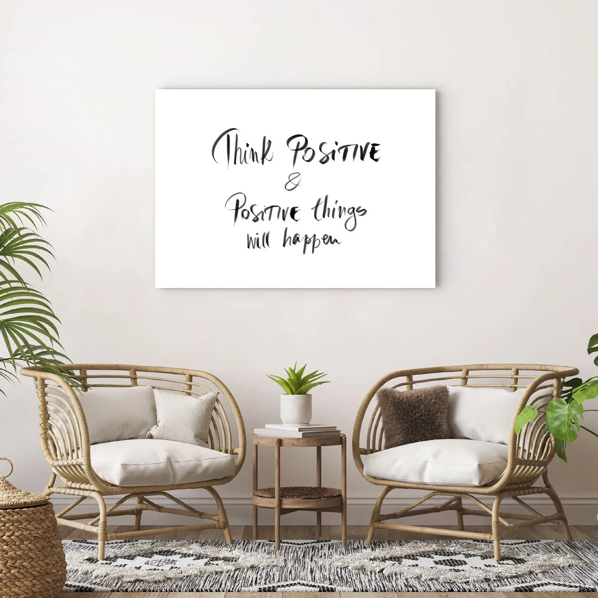 Plakat - Inspirujący napis w czerni na białym tle - 100x70cm - Jak żyć? - Nowoczesna dekoracja ścienna do salonu i sypialni ARTTOR