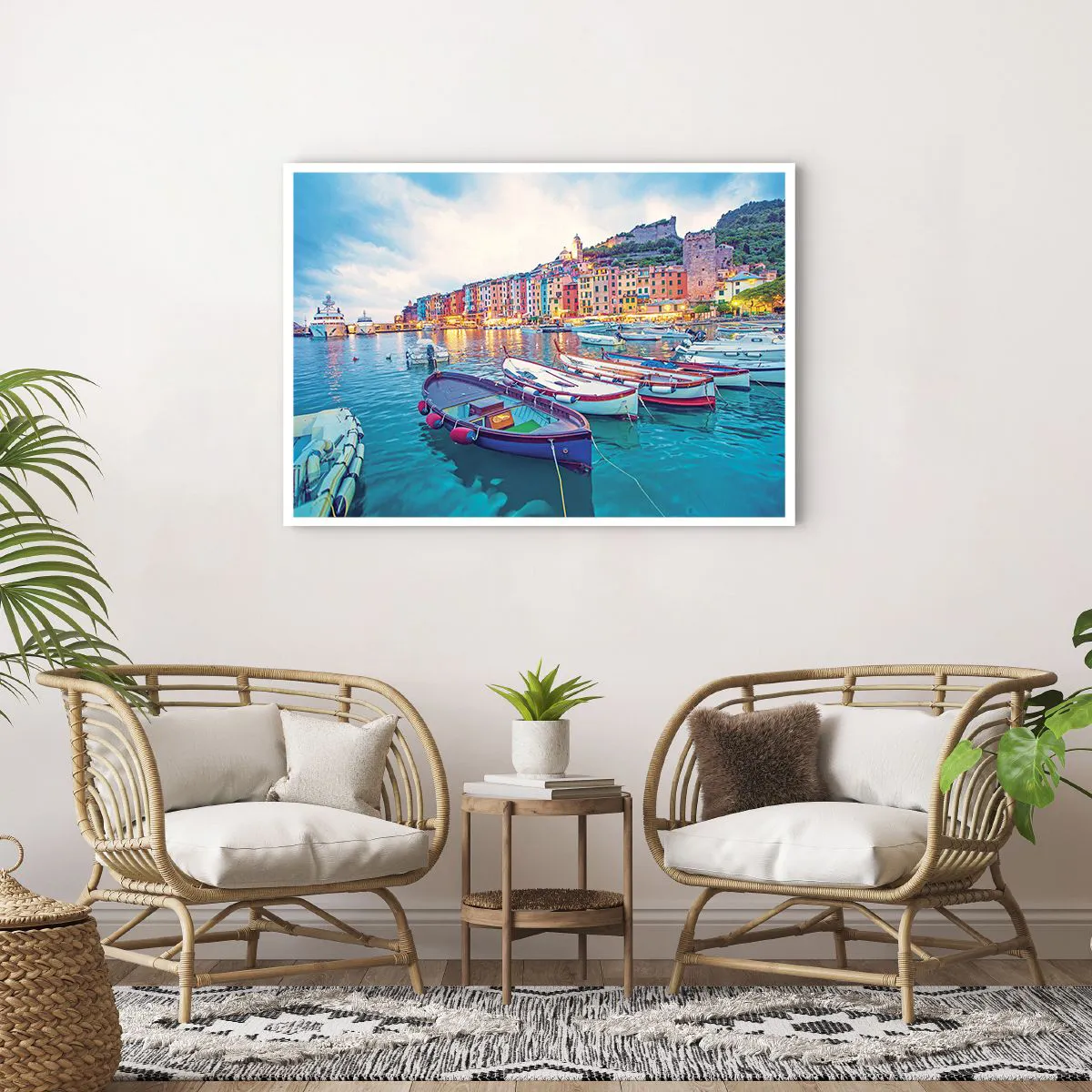 Poszter - Színes este a kikötőben - 100x70 cm