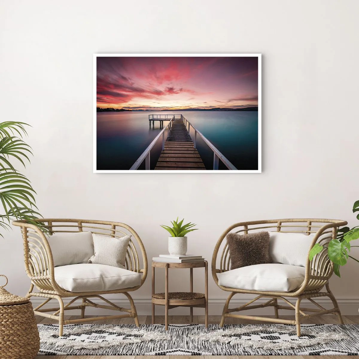 Poster - Mild Flame of an Evening - 100x70 cm