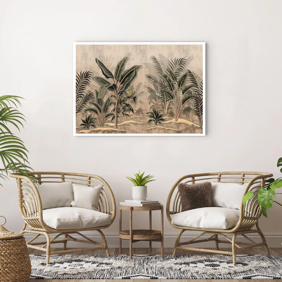 Plakát - Rytina v koloniálním stylu - 100x70 cm