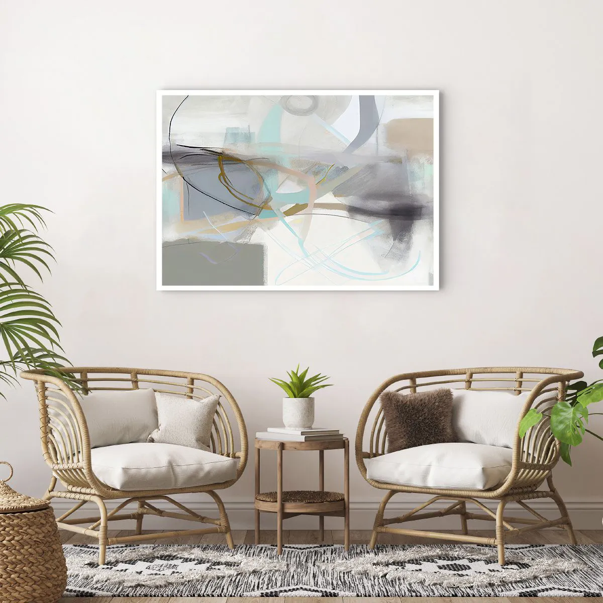 Pôster - Abstração enevoada - 100x70 cm