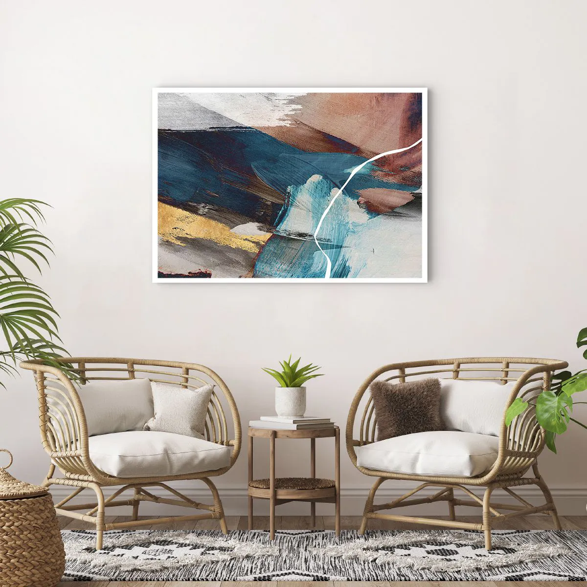 Affisch - Med styrka och energi - 100x70 cm