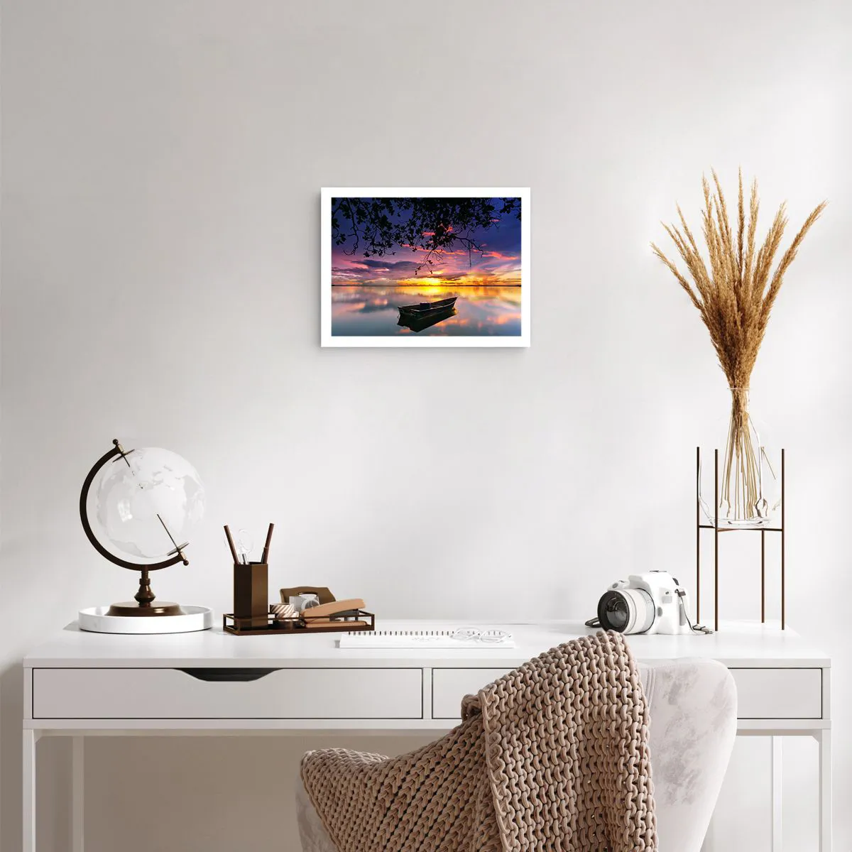 Affiche - Poster - "Tu sembles suspendu au milieu du ciel..." - 40x30 cm