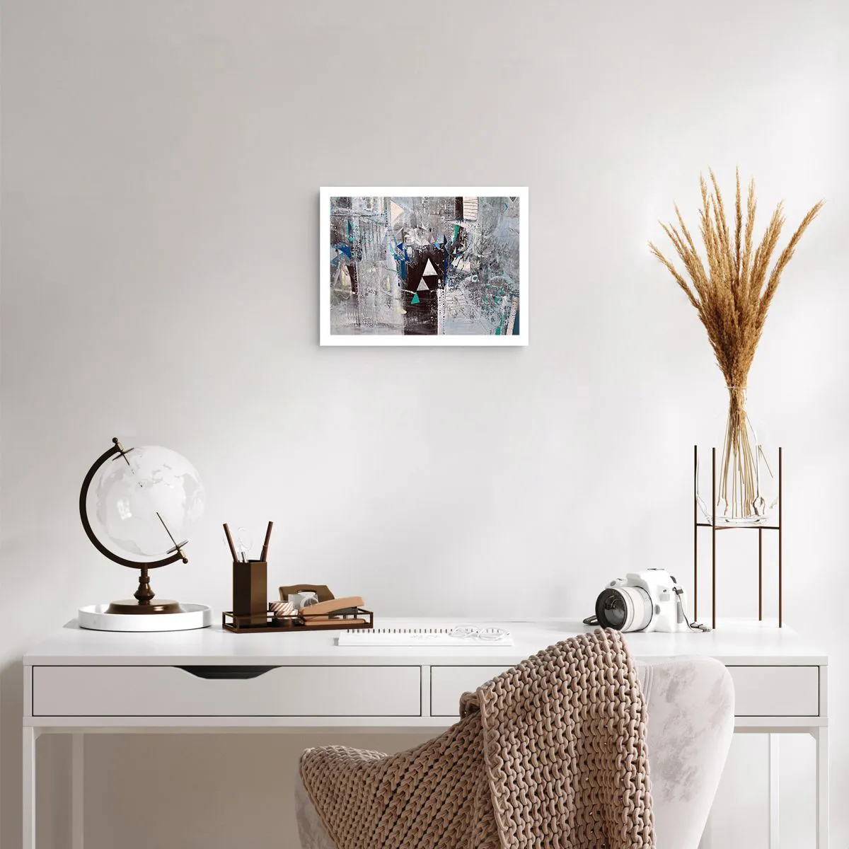 Poster - Überschreibende Reihenfolge der Dreiecke - 40x30 cm