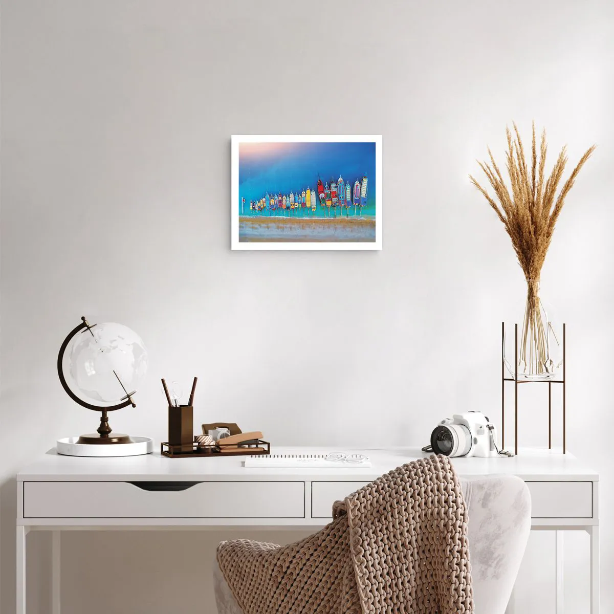 Affiche - Poster - Une vue à vol d'oiseau - 40x30 cm