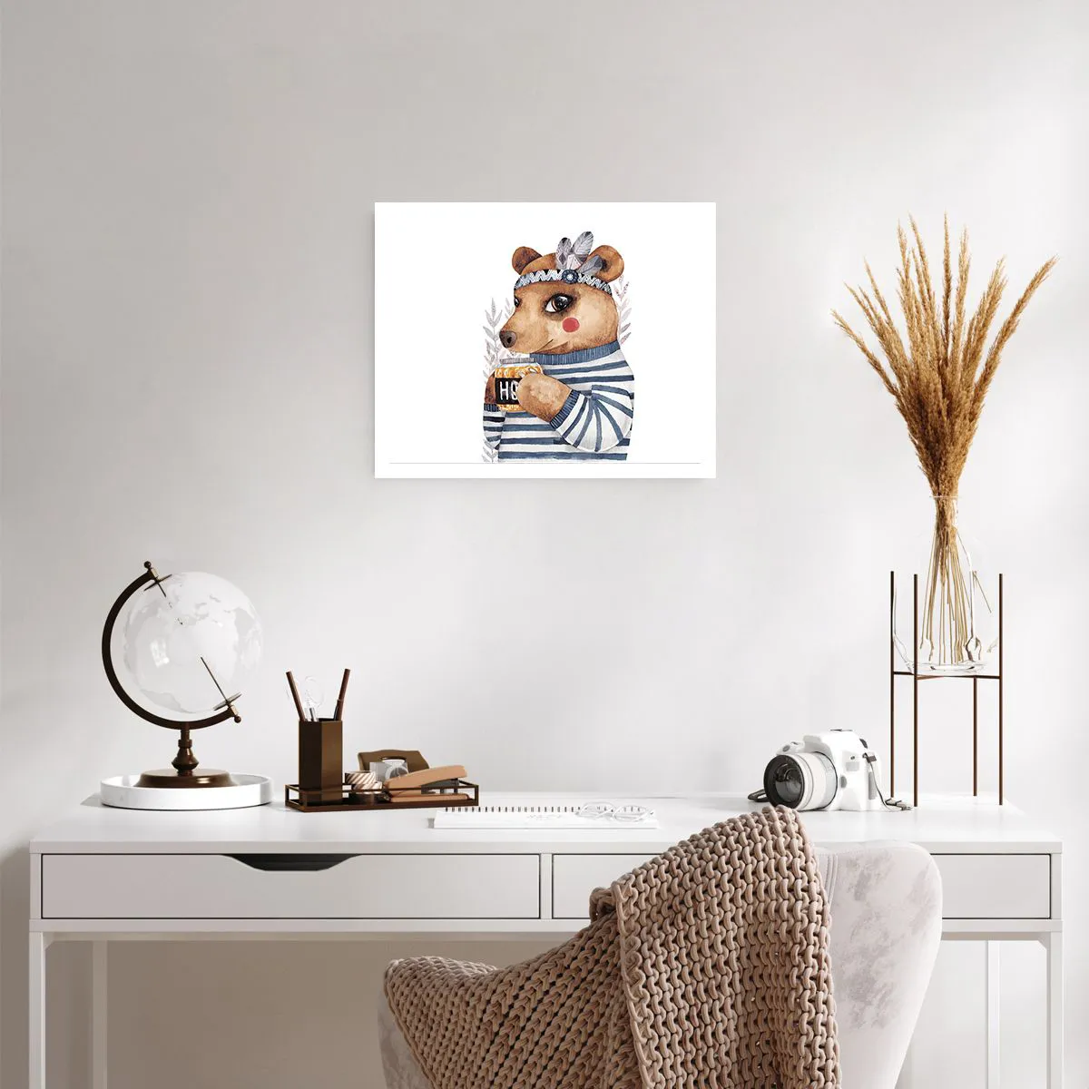 Poster - Sweet Lady Bear - 50x40 cm
