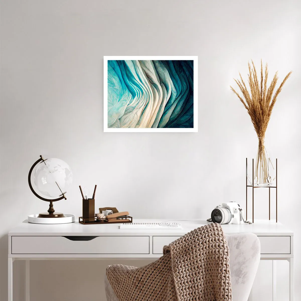 Poster - Blaue Unersättlichkeit - 50x40 cm