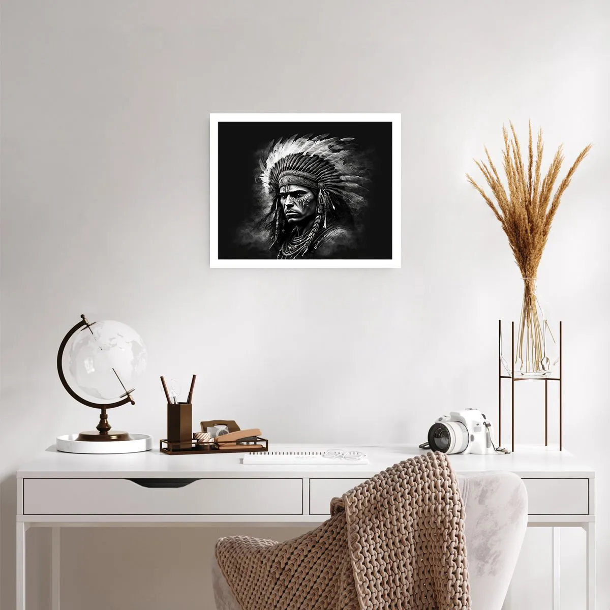 Affiche - Poster - Un leader et un guerrier - 50x40 cm