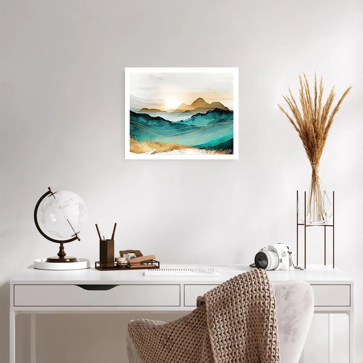 Pôster - À beira da abstração – paisagem - 50x40 cm