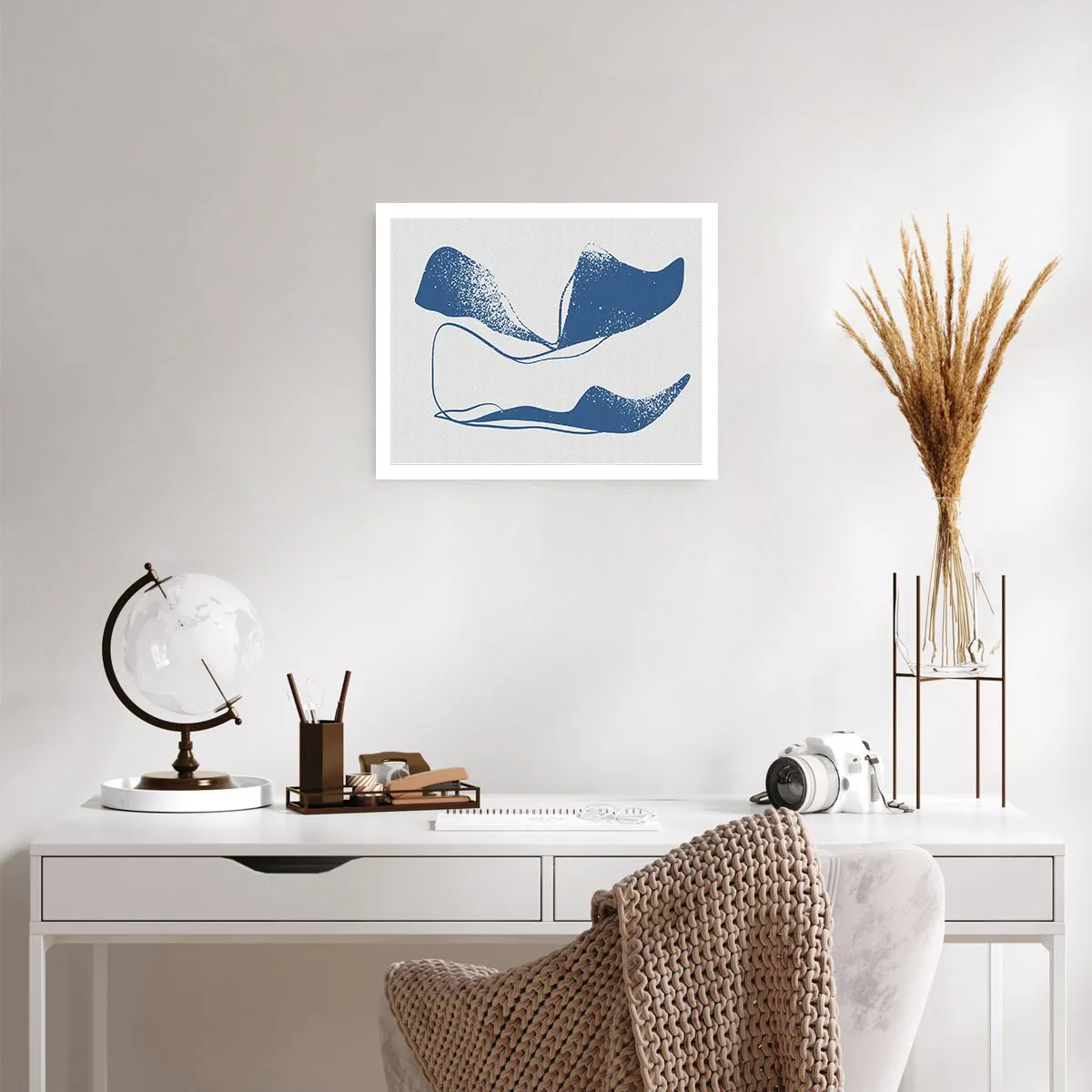 Poster - Geflügelte Abstraktion - 50x40 cm