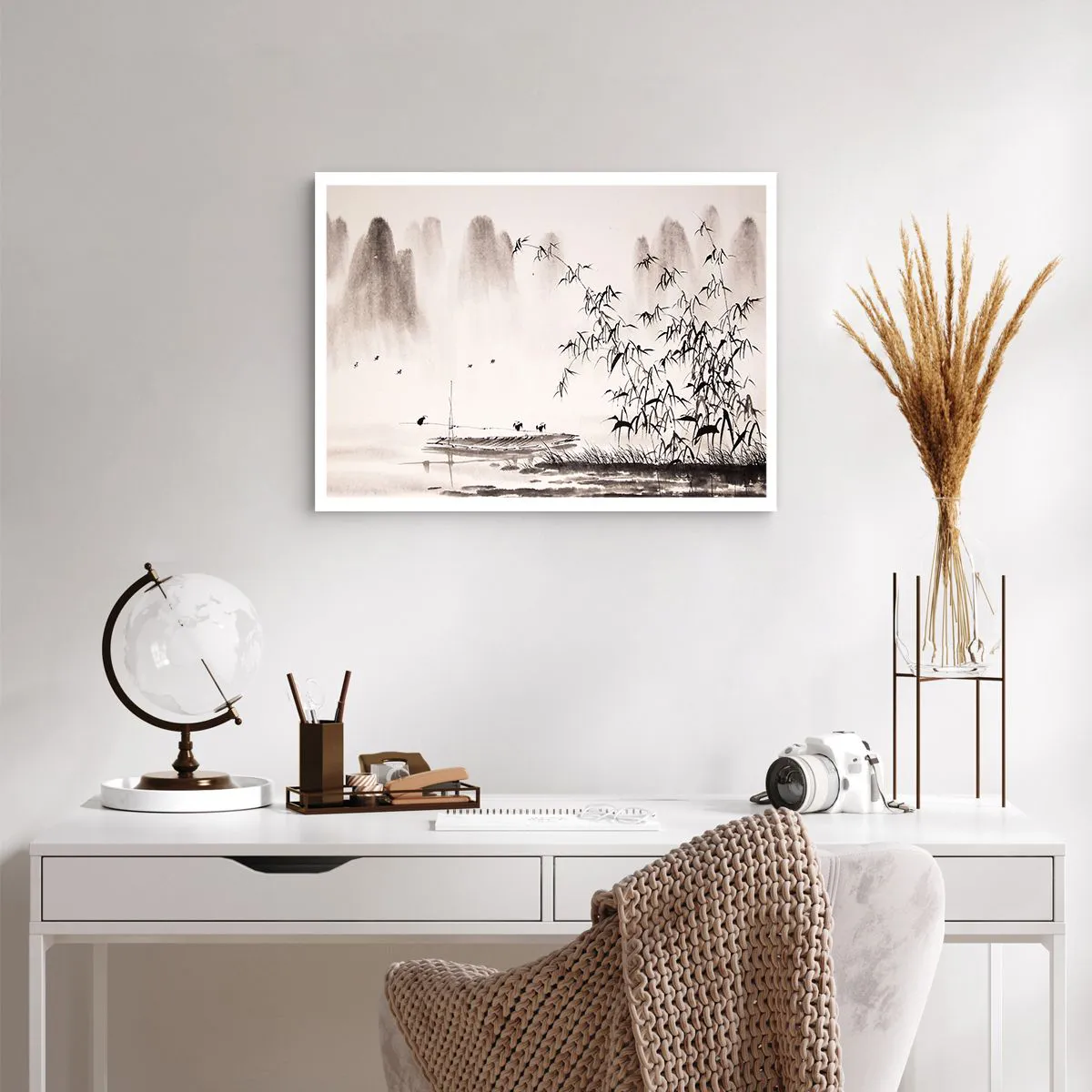 Poster - Quiet As a Rice Field - 70x50 cm