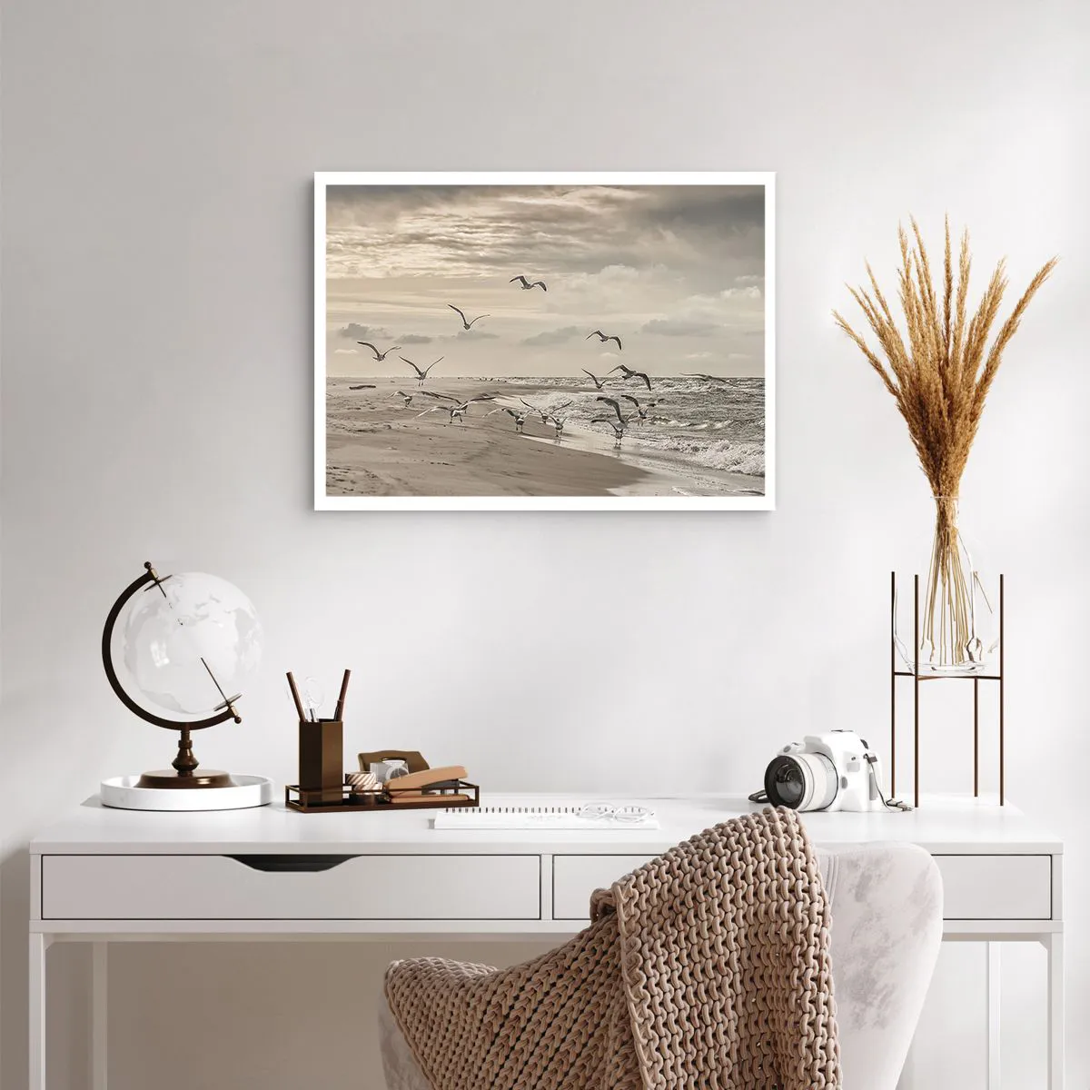 Affiche - Poster - Le bruit de la mer, le chant des oiseaux - 70x50 cm