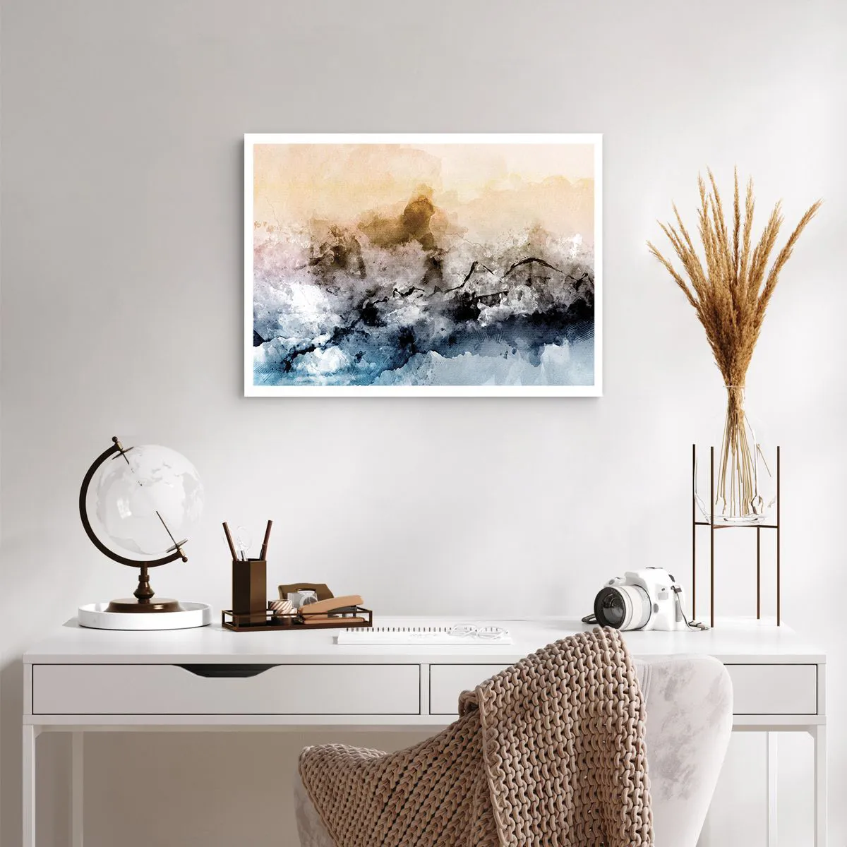 Plakát - Ponořené do mračna mlhy - 70x50 cm