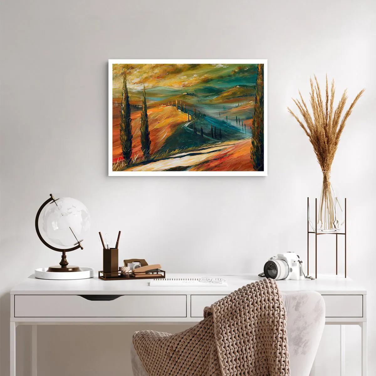 Plagát - Toskánska krajina - 70x50 cm