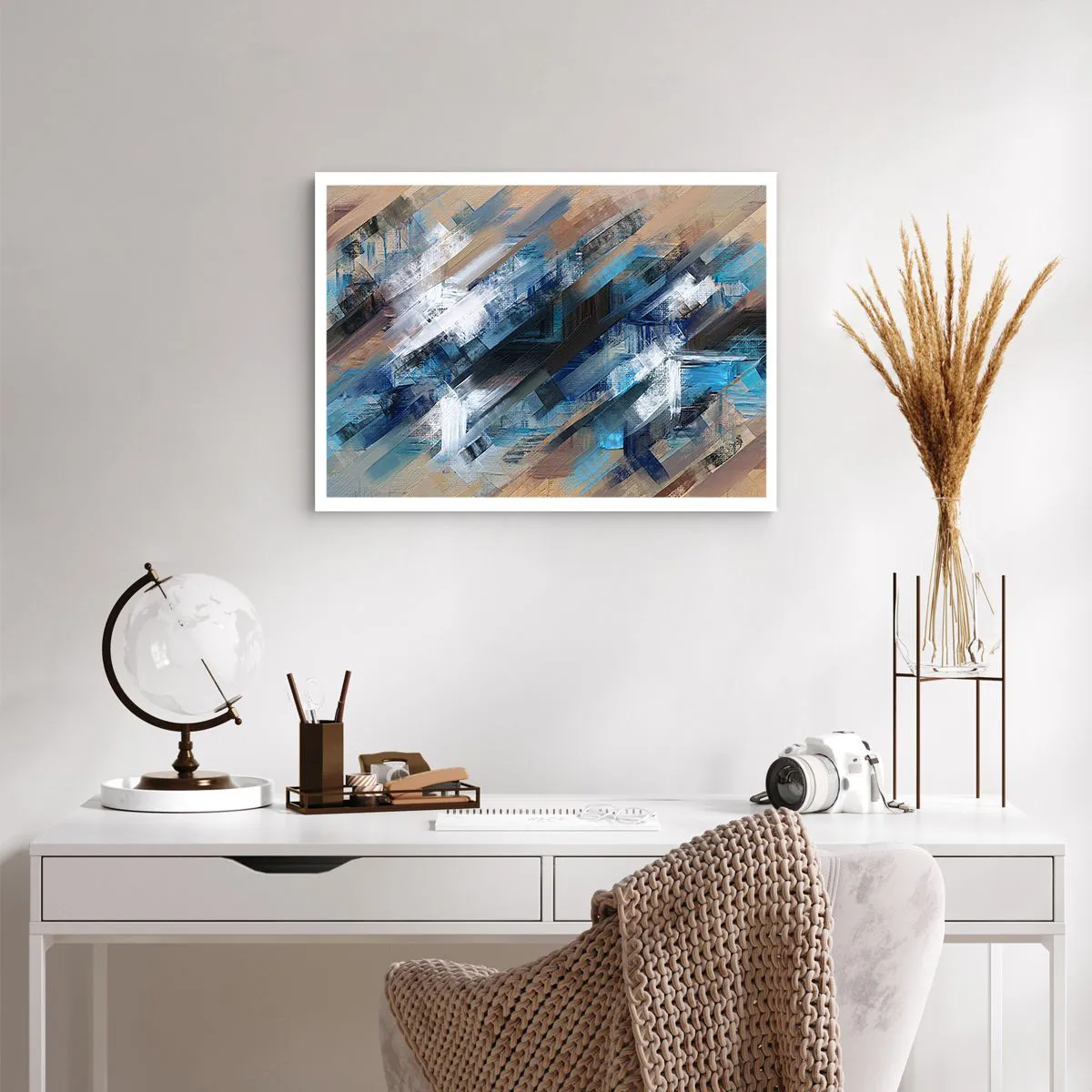 Affisch - På en blå sluttning - 70x50 cm