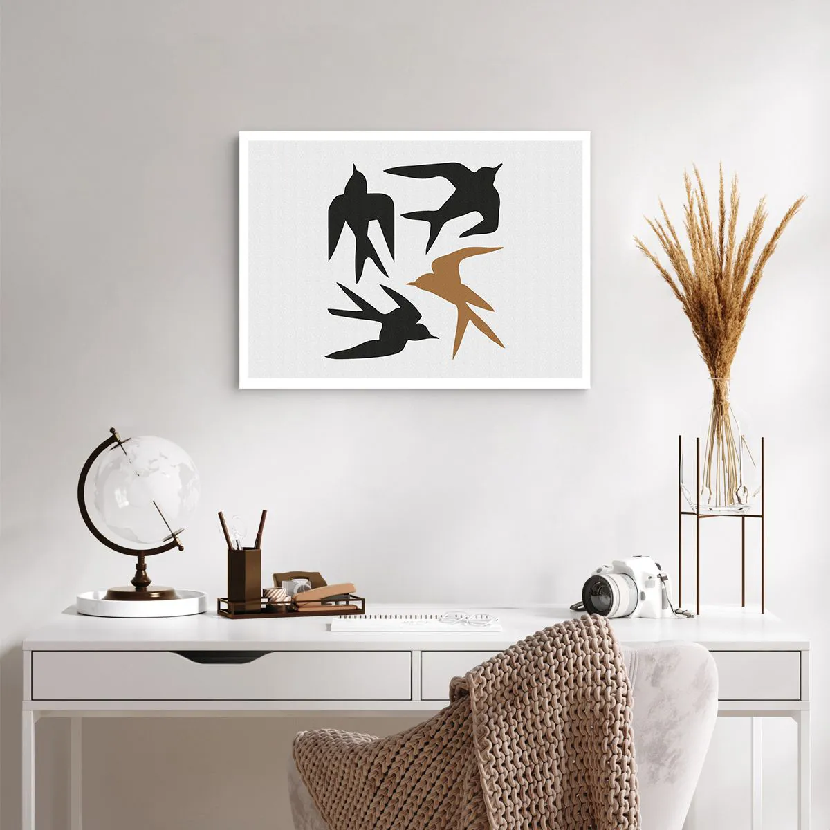 Poster - Swallows at Play - 70x50 cm