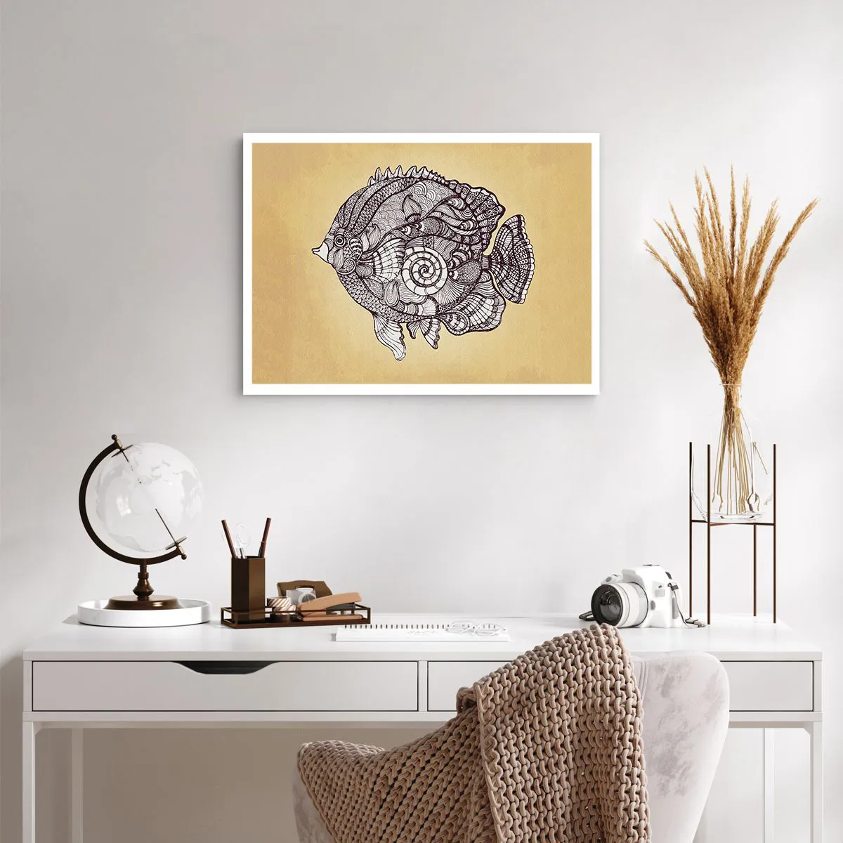 Poster - Aus dem Ozean der Ornamente - 70x50 cm