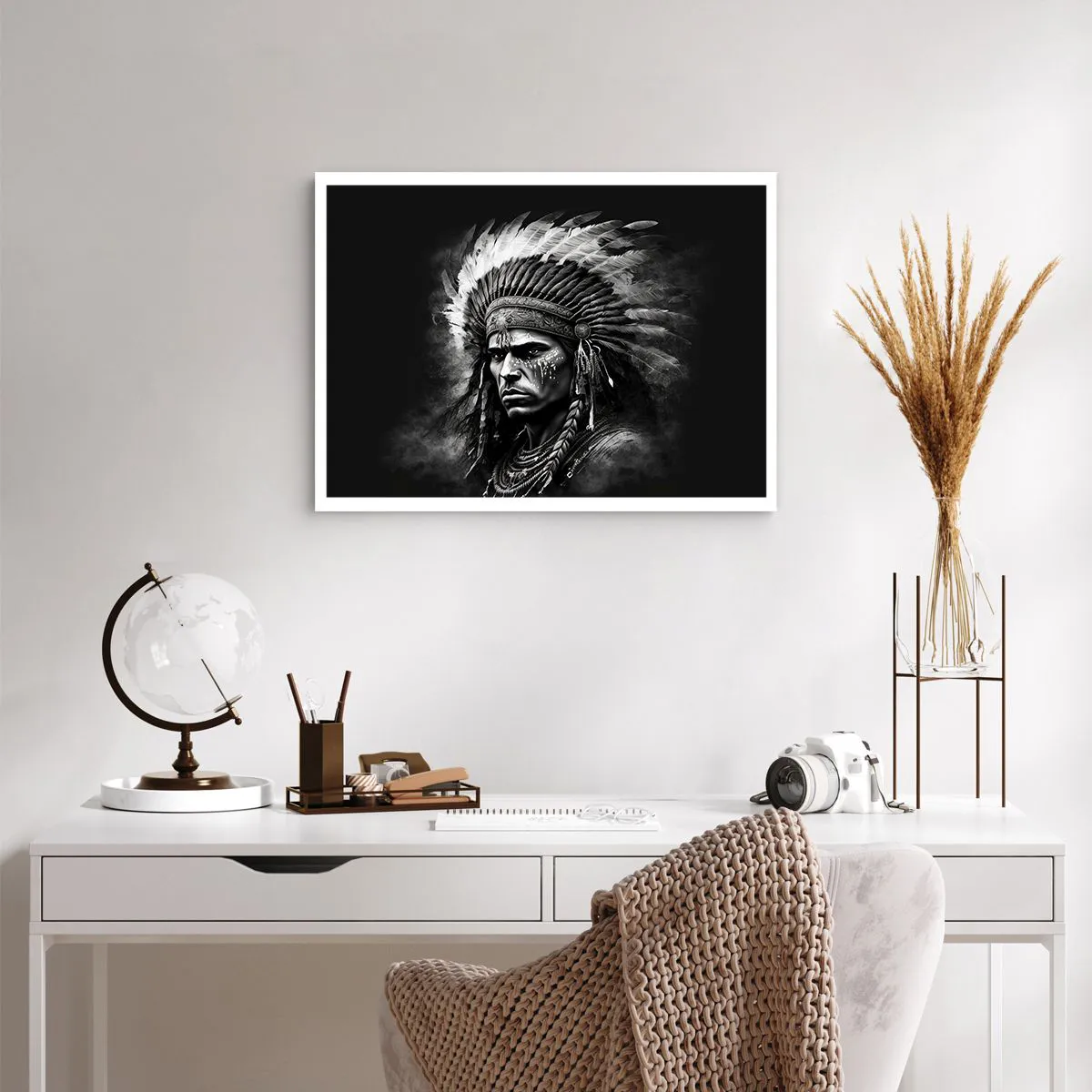 Affiche - Poster - Un leader et un guerrier - 70x50 cm