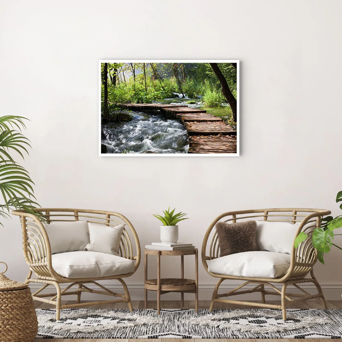 Plakát - U zpěněného vodopádu - 91x61 cm