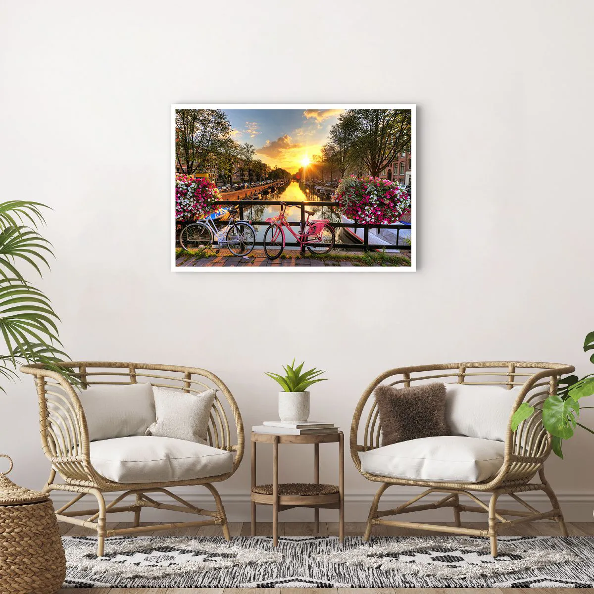 Poster - Spring Morning in Amsterdam - 91x61 cm