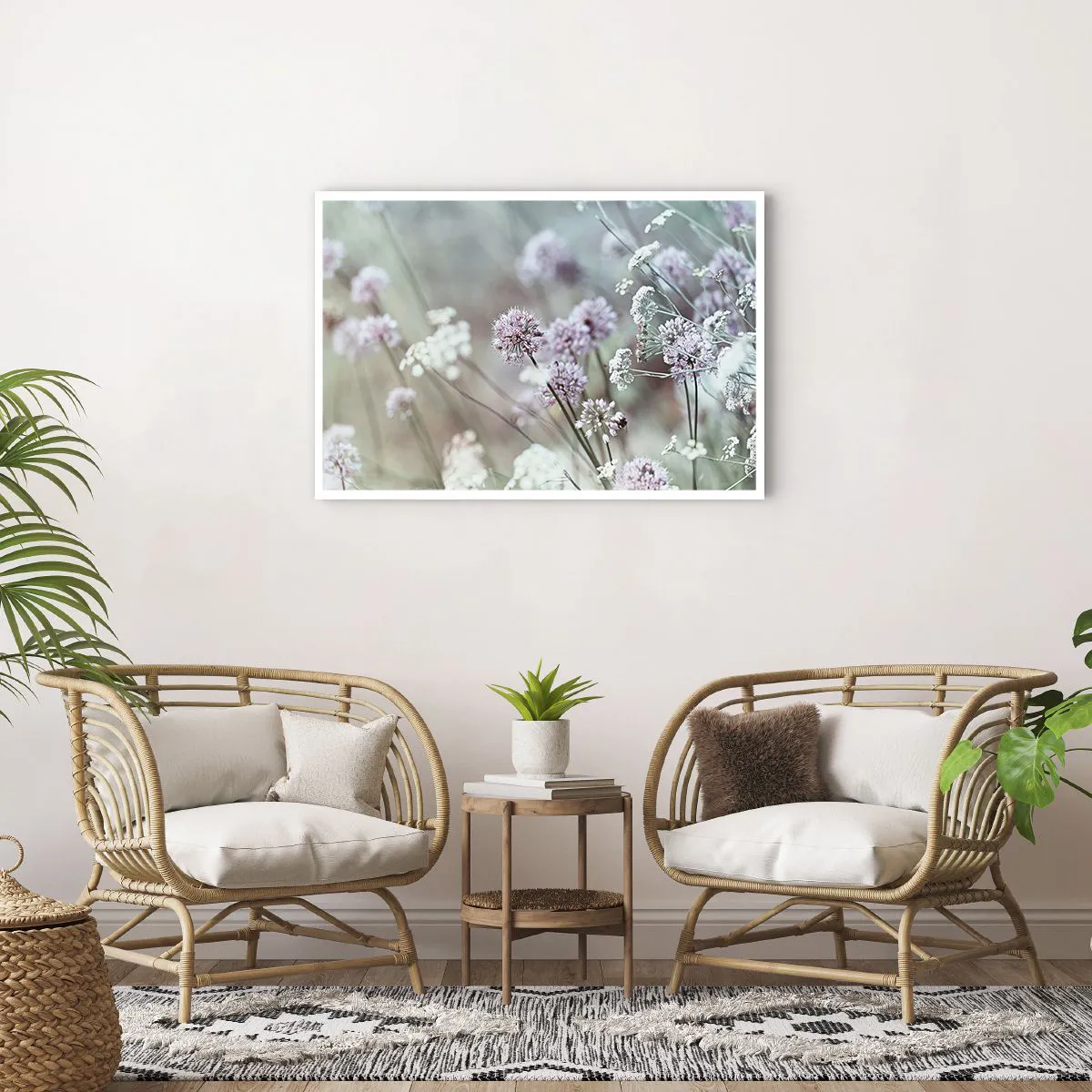 Póster - Dulces filigranas de hierbas - 91x61 cm