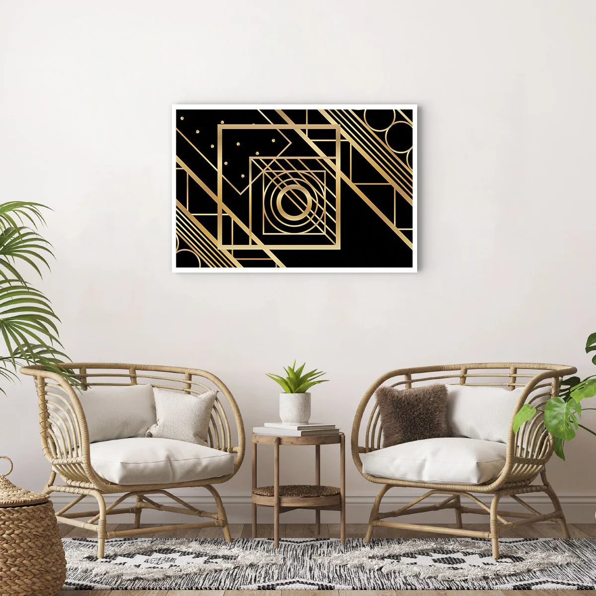 Affisch - Gyllene geometri - 91x61 cm