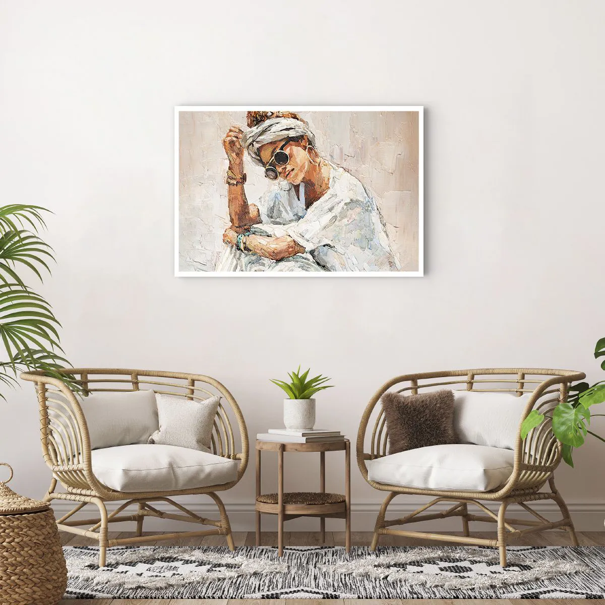 Plakat - Portræt i fuldt sollys - 91x61 cm