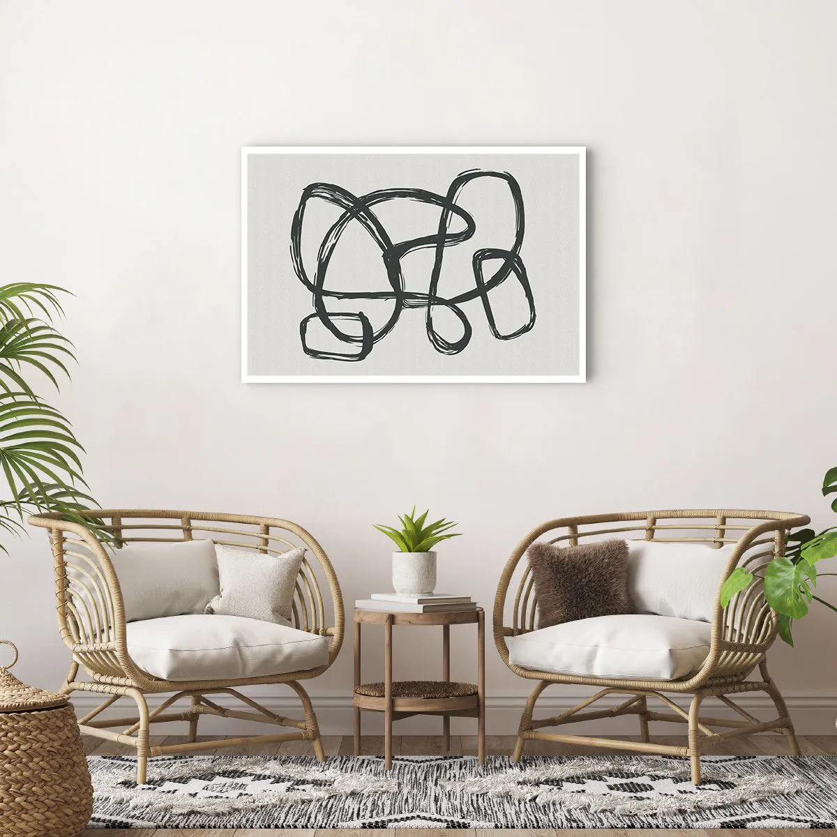 Affisch - Loopad abstraktion - 91x61 cm