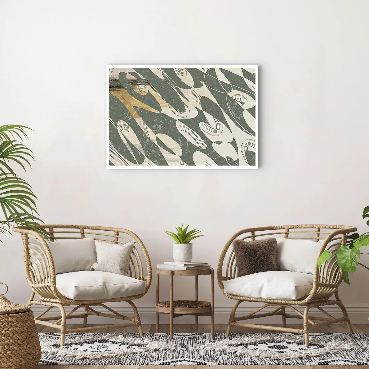 Poster - Ritmische abstractie - 91x61 cm