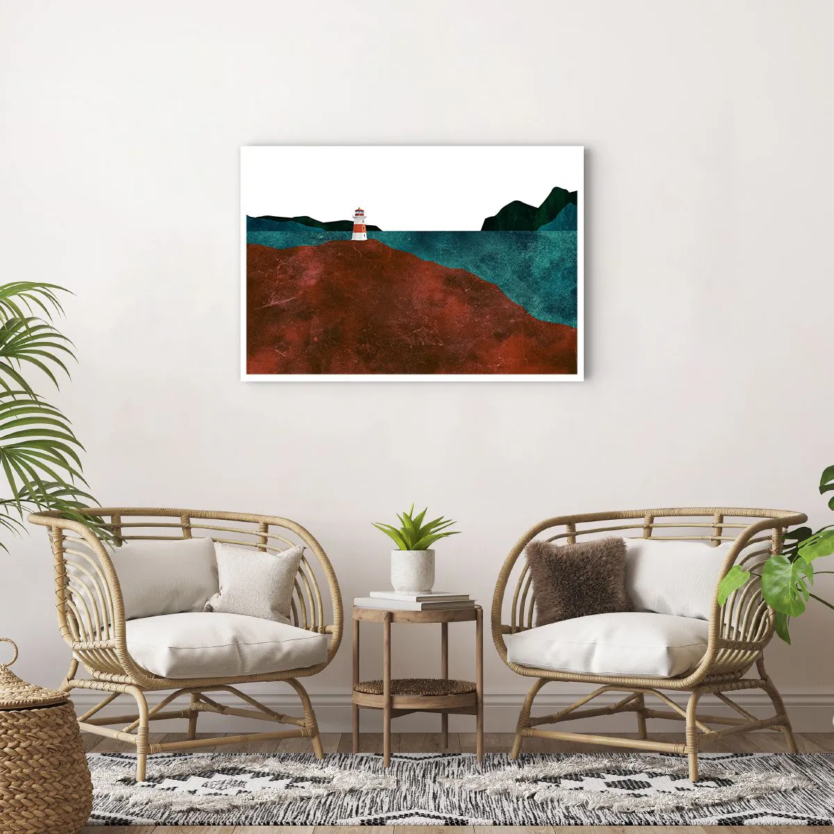 Plakat - Med blikket rettet mod havet - 91x61 cm