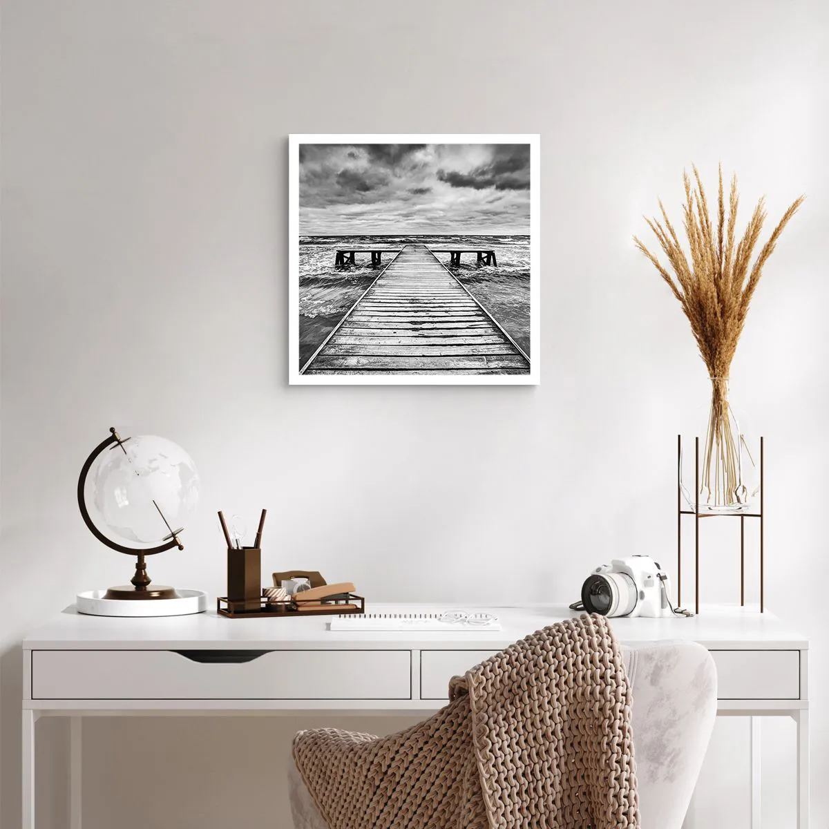 Poster - Ich warte darauf, dass der Wind wegjagt... - 40x40 cm