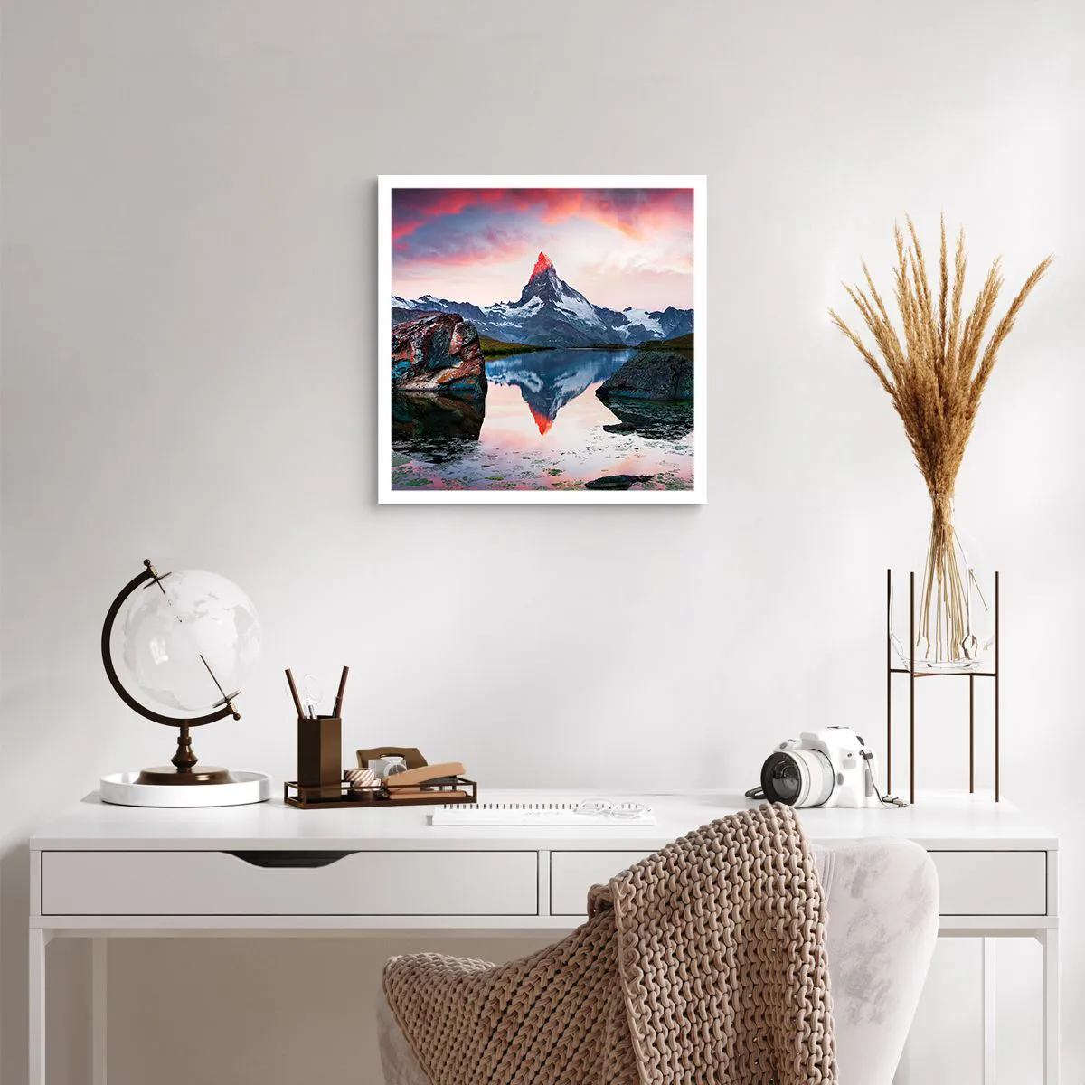Poster - Heart of the Mountains Is Hot - 40x40 cm