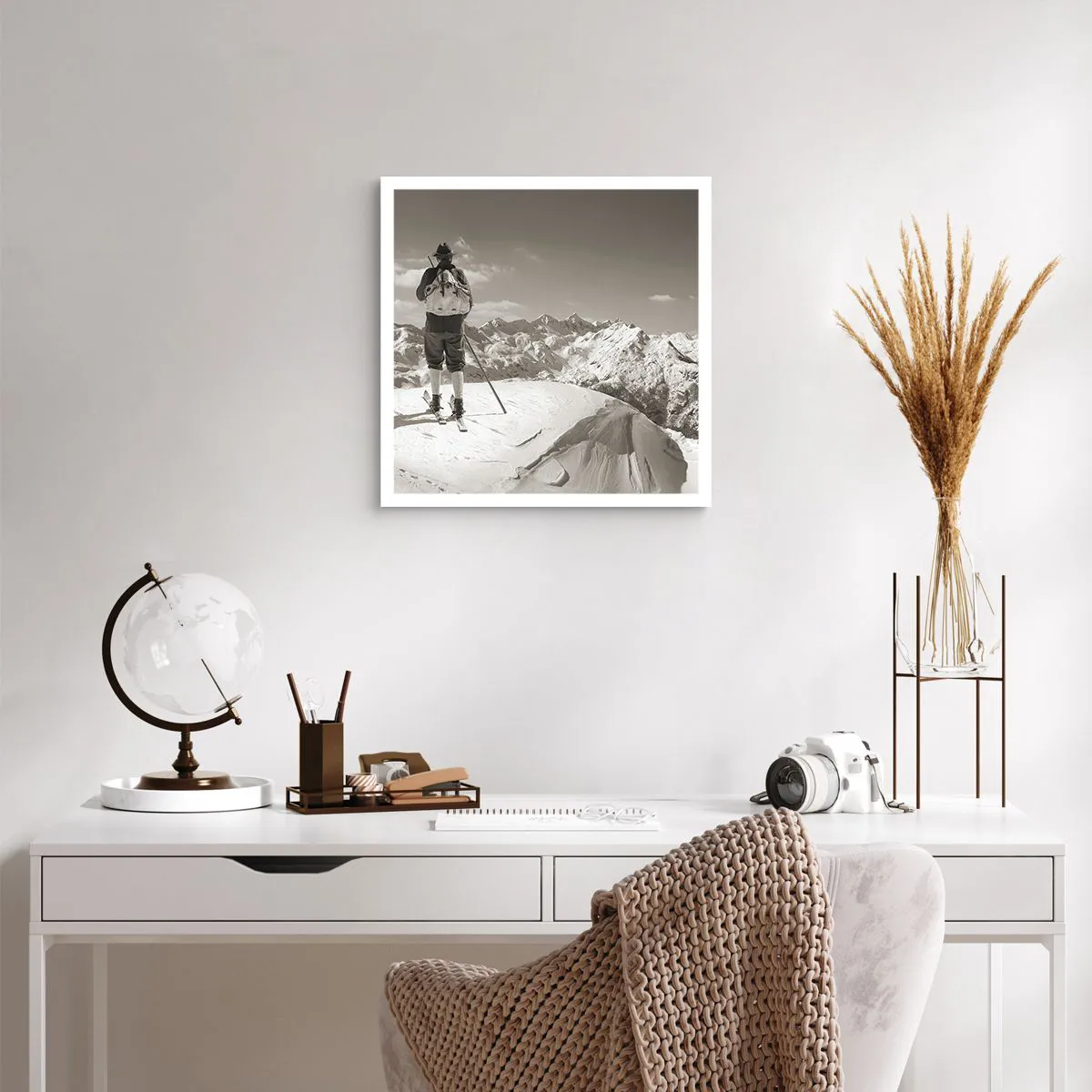 Affisch - Och fjällen är samma - 40x40 cm