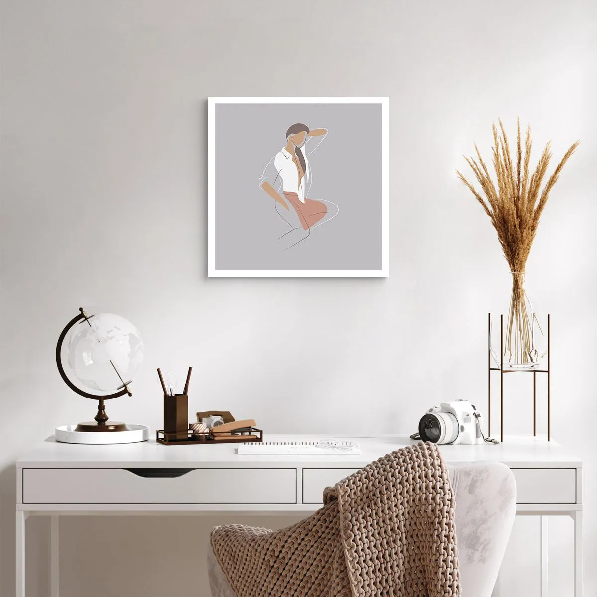 Plakat - Omrids af nåde - 40x40 cm