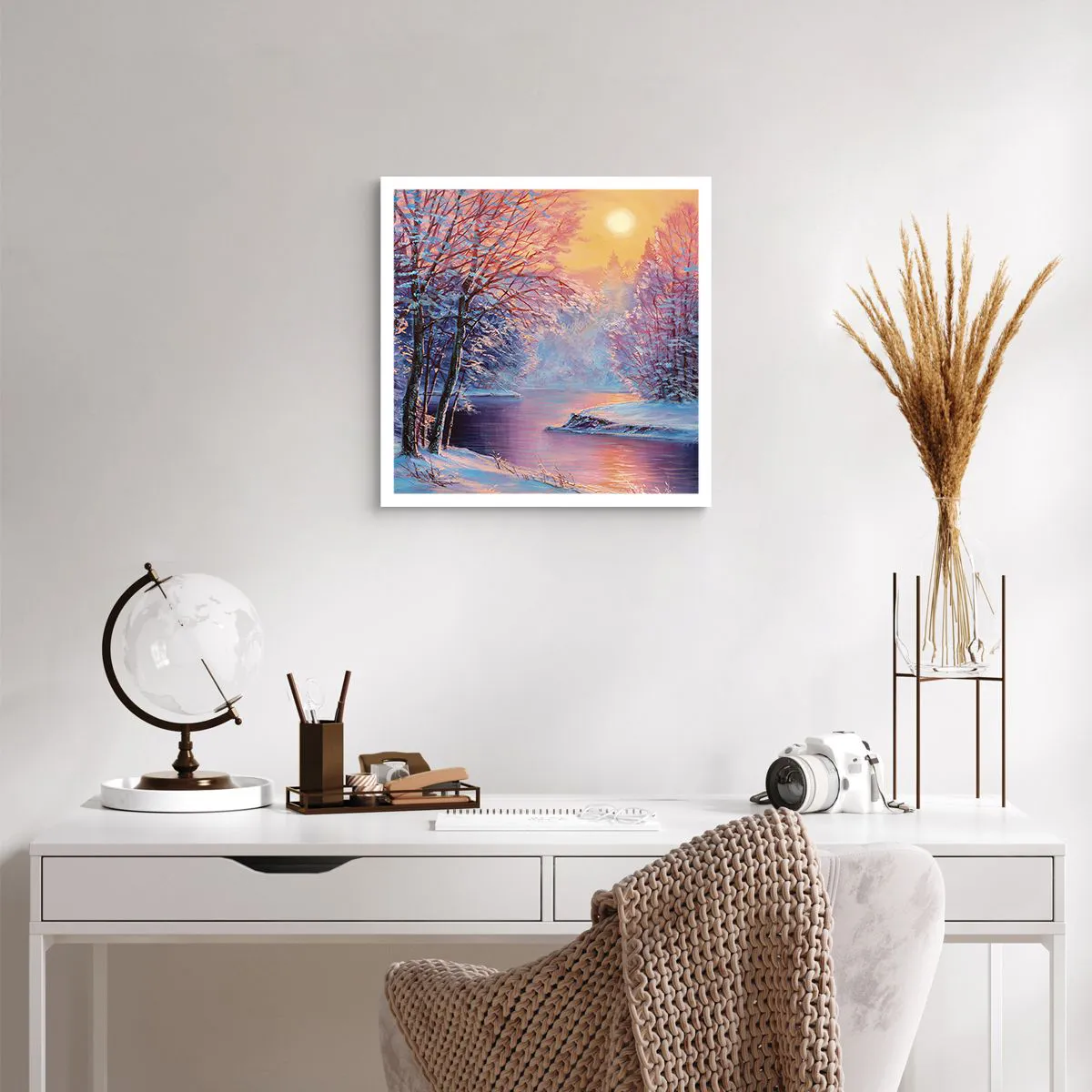 Poster - Die Farben des Winters - 40x40 cm
