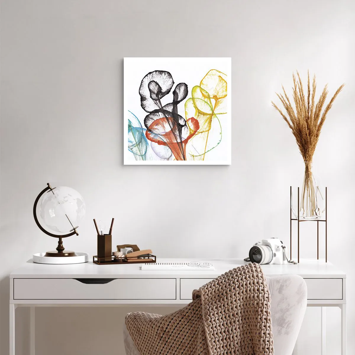 Poster - Blumen mit Seele - 40x40 cm