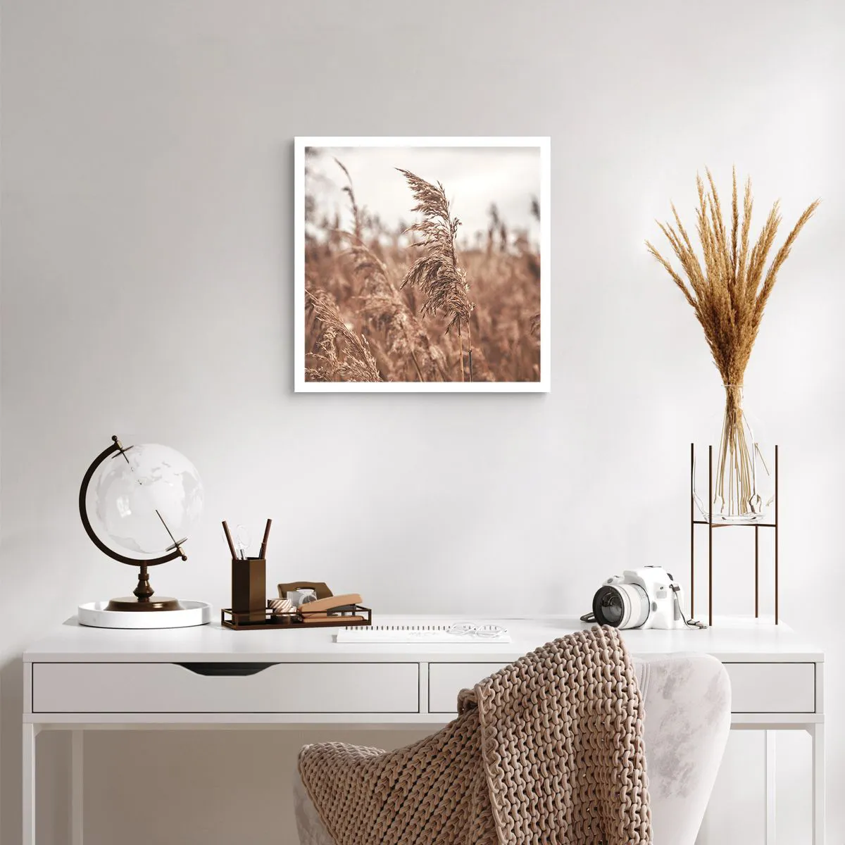 Plakát - Na polích už je podzim - 40x40 cm