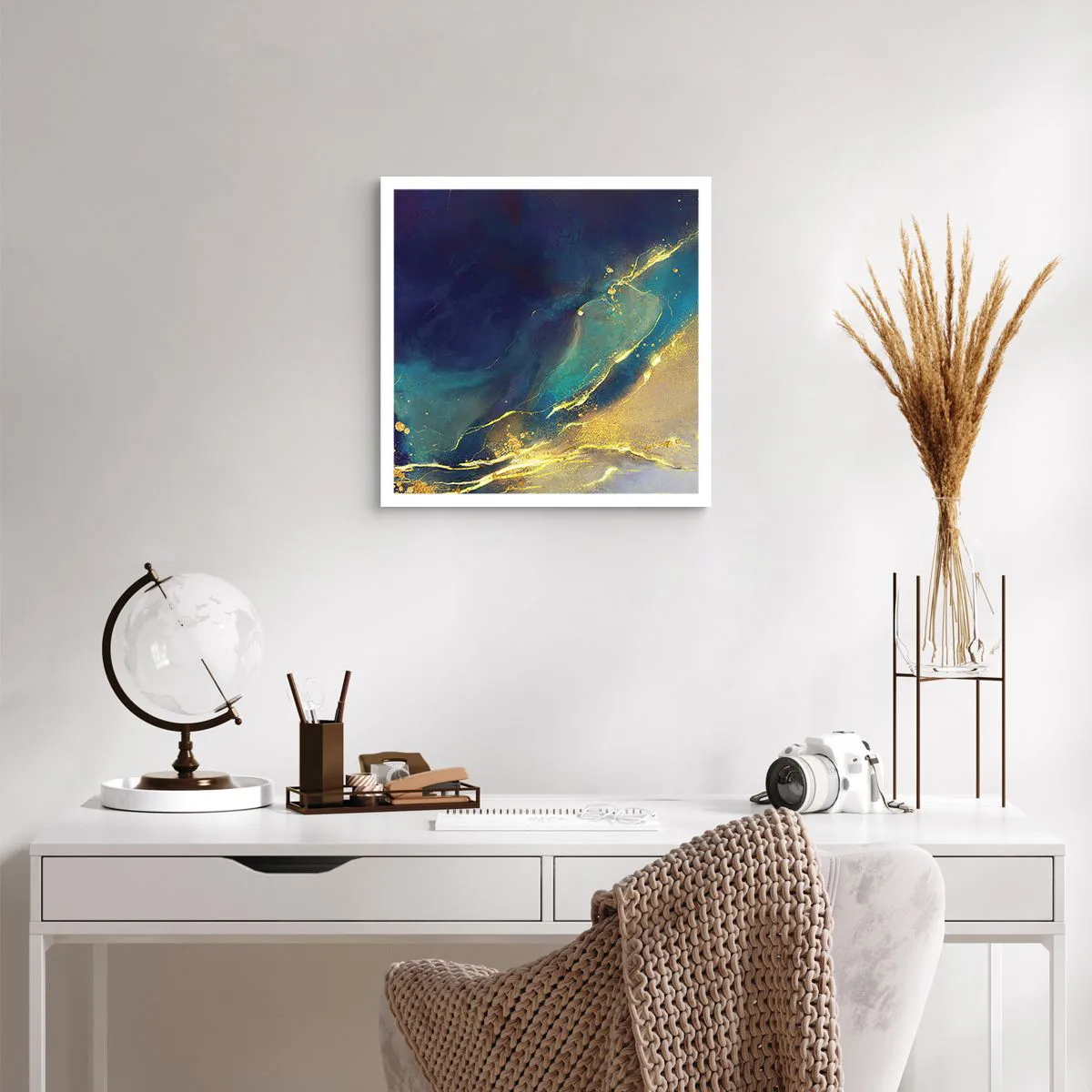 Poster - Golden Flood - 40x40 cm