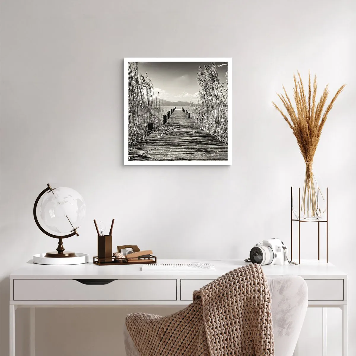 Affiche - Poster - Dans le calme de l'herbe - 40x40 cm