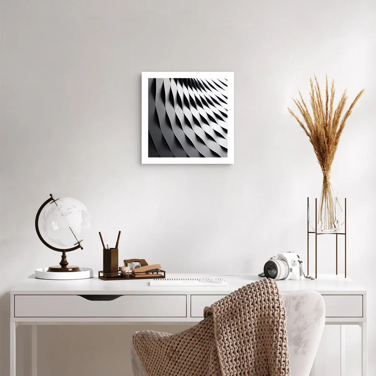 Plakat - På bølgernes overflade - 40x40 cm