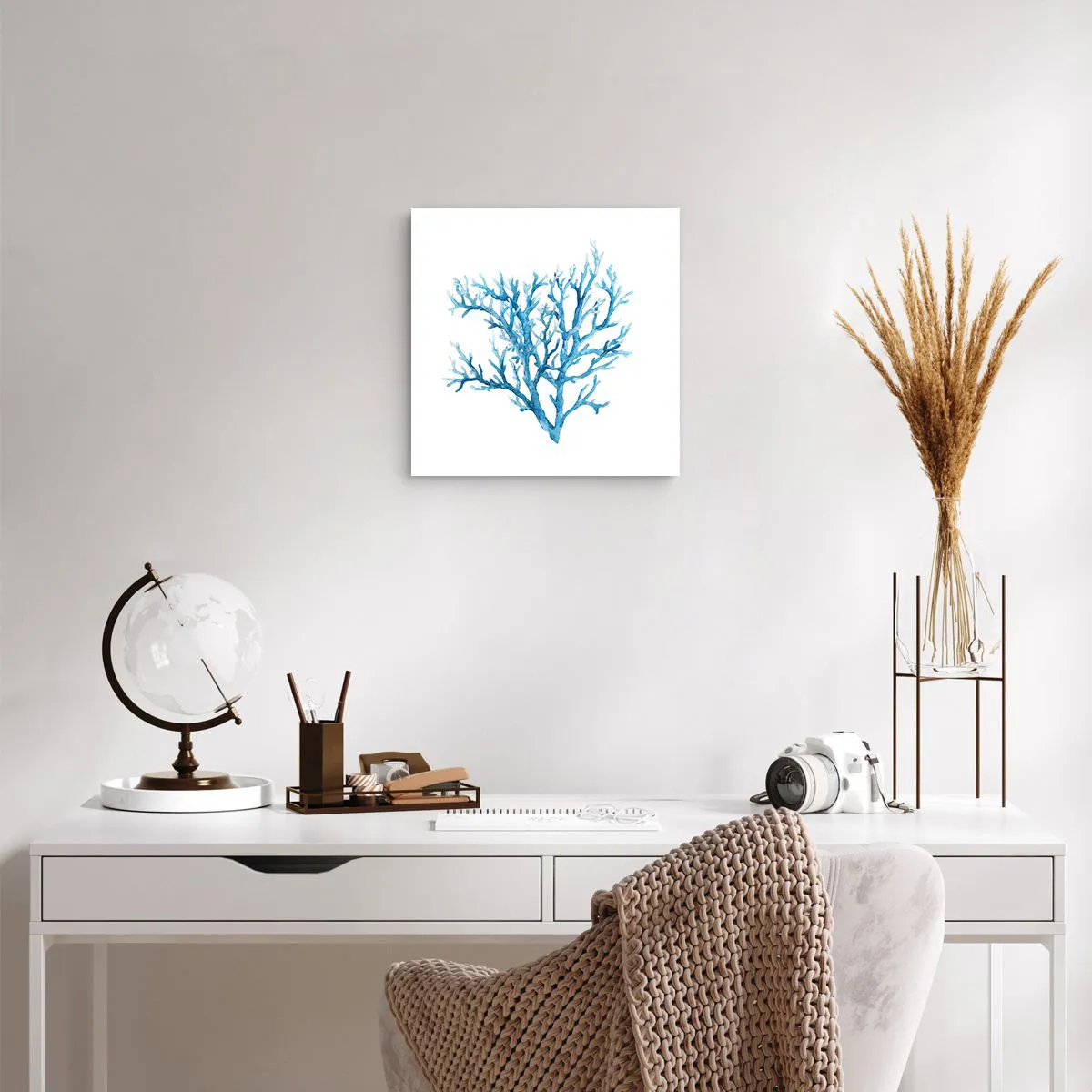 Affiche - Poster - Filigrane nautique - 40x40 cm