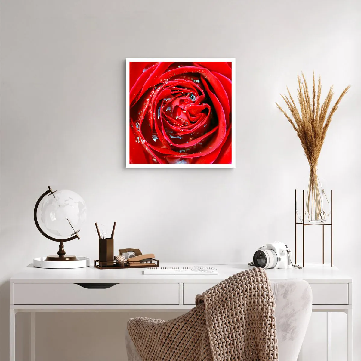 Plagát - V kvapkách rosy - 50x50 cm