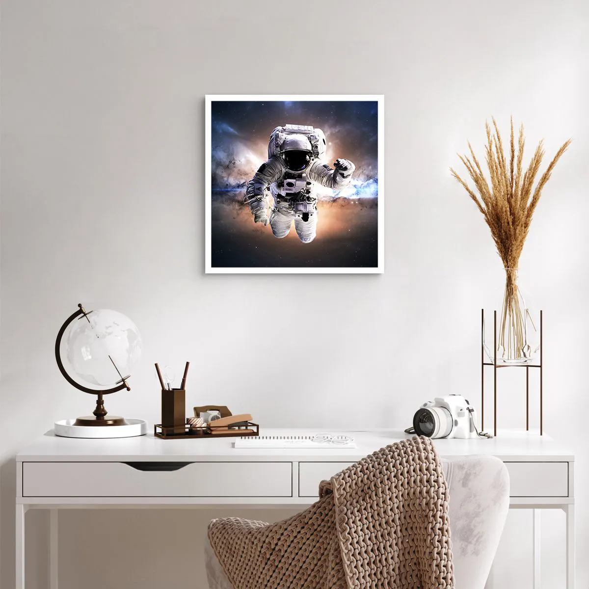 Poster - Groeten vanuit de ruimte - 50x50 cm