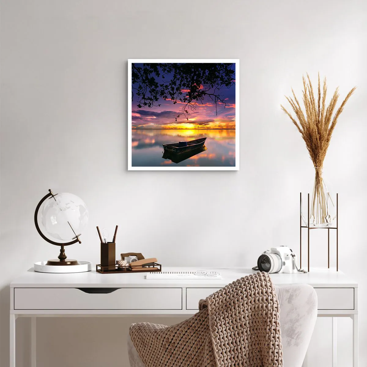 Plagát - „Zdá sa, že visíš uprostred neba…“ - 50x50 cm