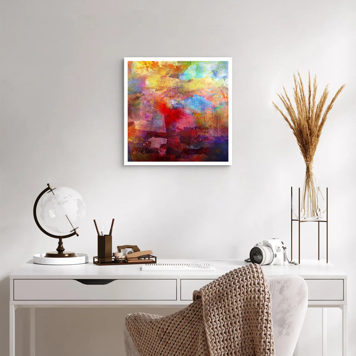 Plakat - Zajrzeć do środka tęczy - 50x50 cm