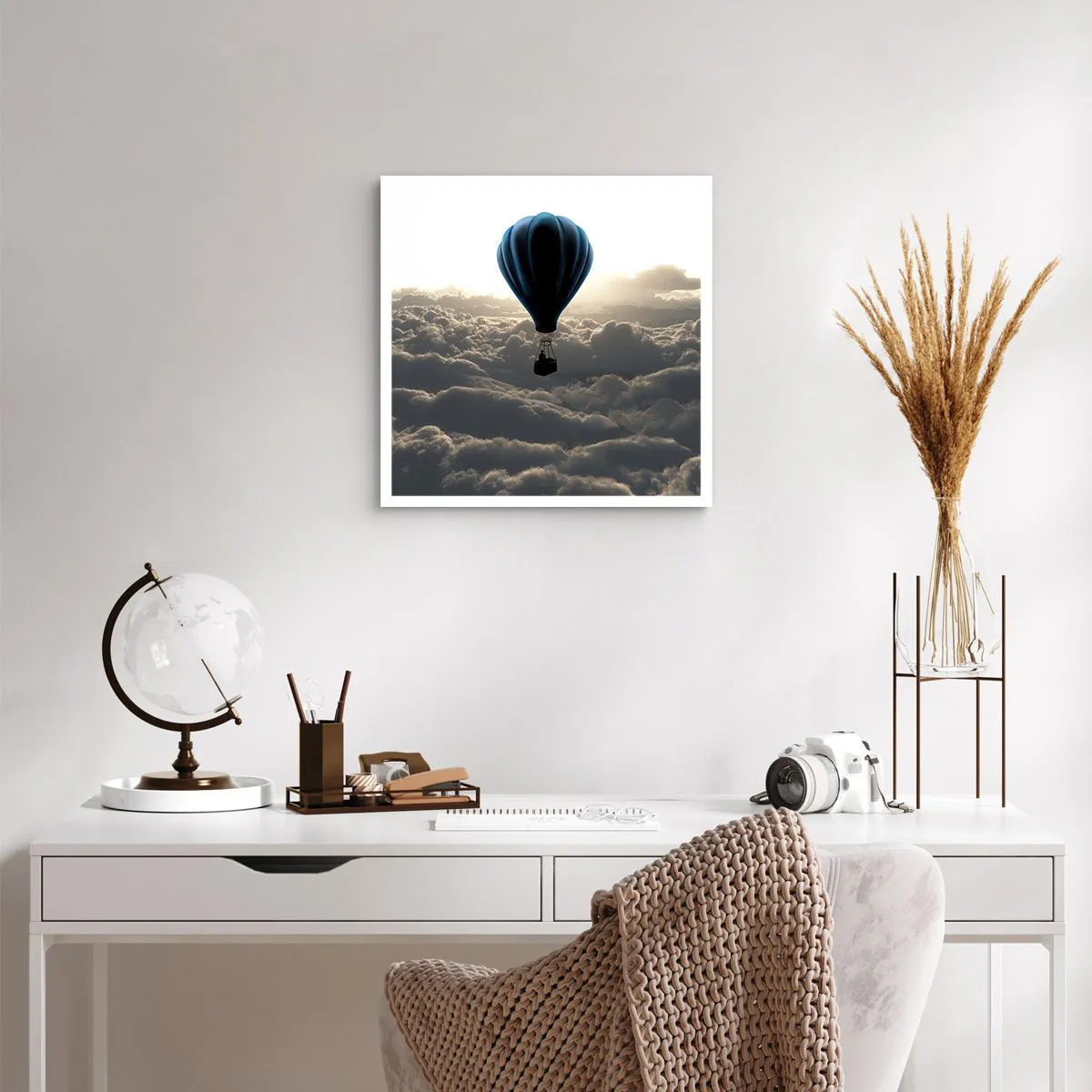 Poster - Wanderer above Clouds - 50x50 cm