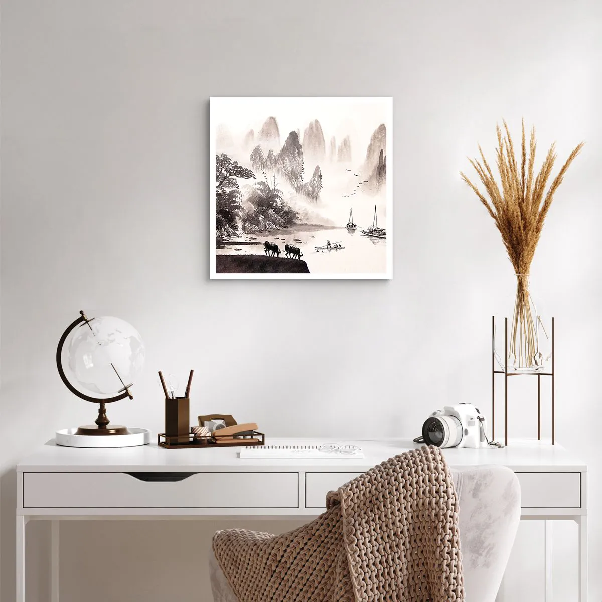 Póster - La exótica vida cotidiana de Oriente - 50x50 cm