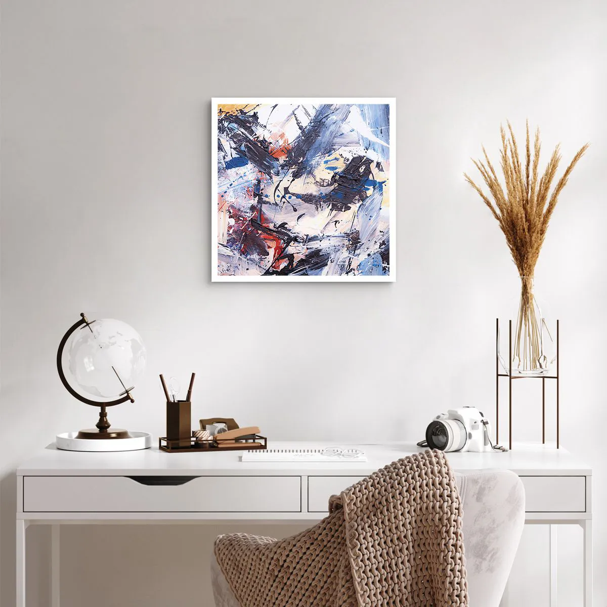 Affisch - Abstraktionen galna dans - 50x50 cm