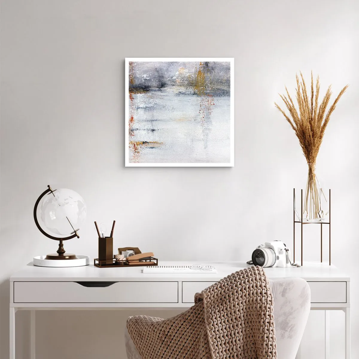 Plakat - Za powietrza zasłoną - 50x50 cm