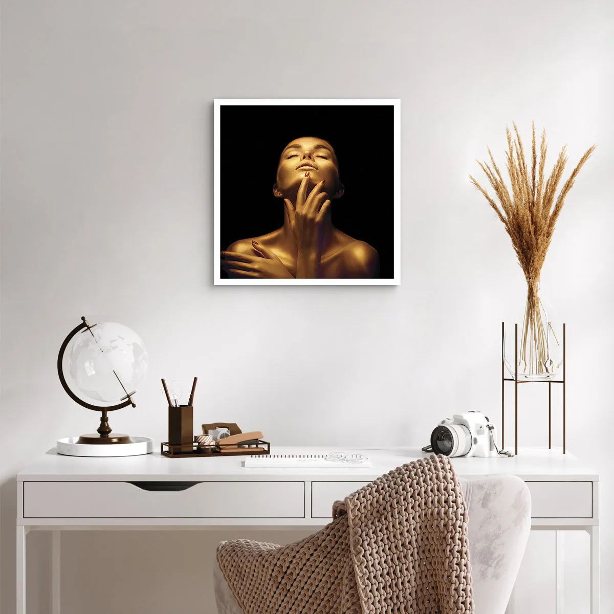 Poster - Wie goldene Seide - 50x50 cm